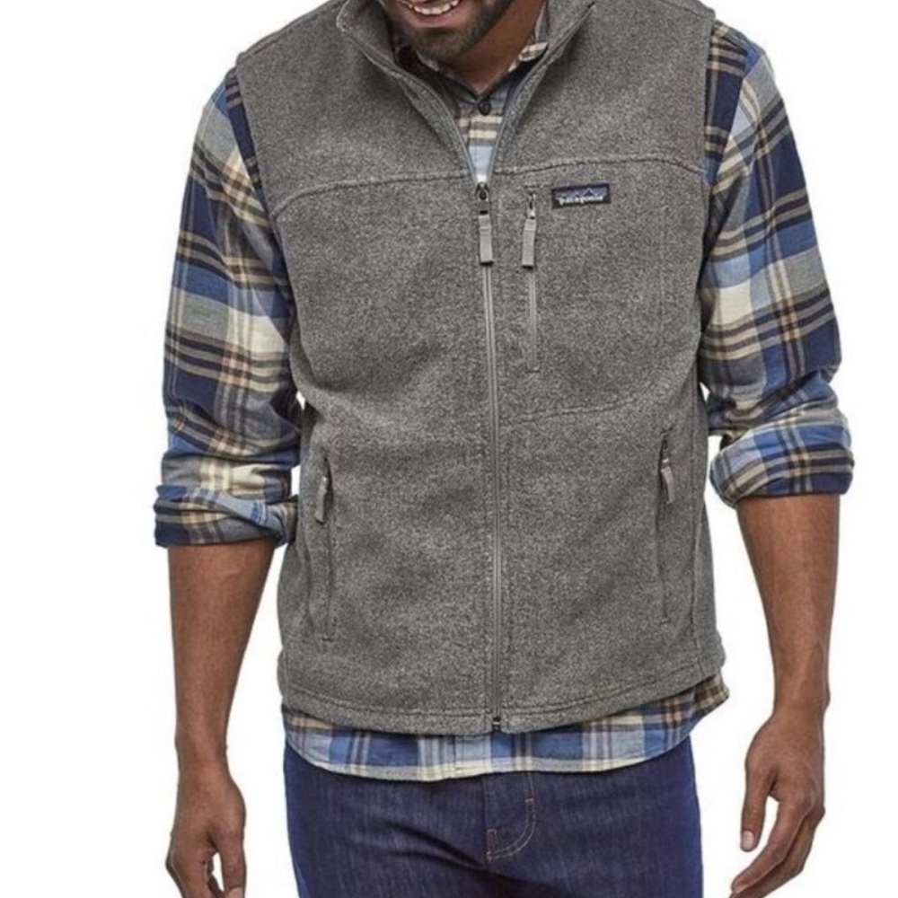 Patagonia Synchilla Fleece Vest Men’s Large Gray